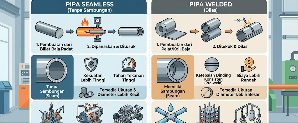 Pipa Welded vs Seamless