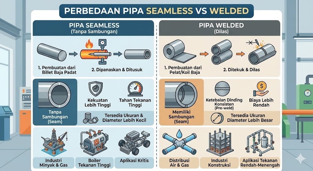 Pipa Welded vs Seamless